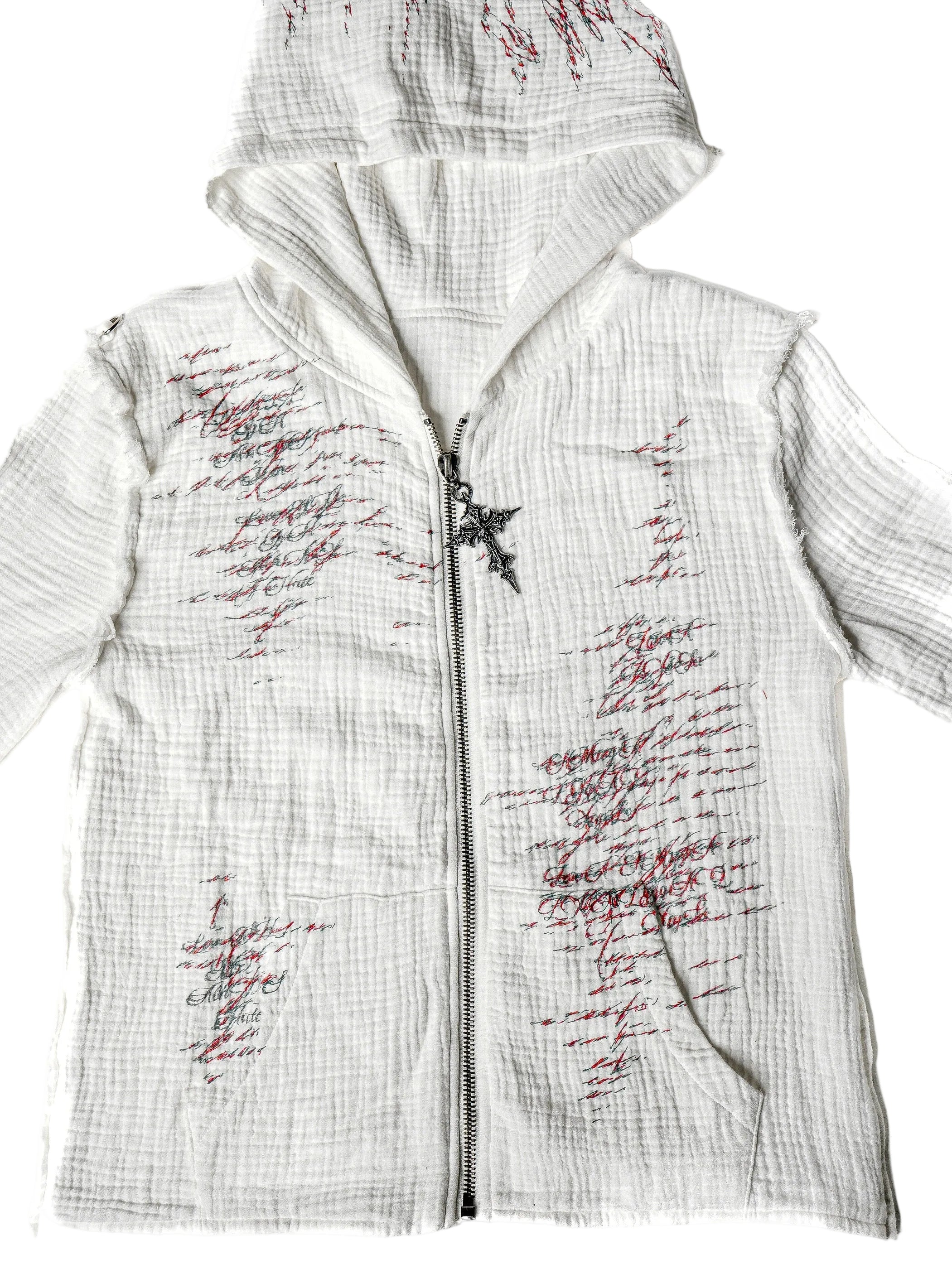 WHITE MUSLIN JACKET