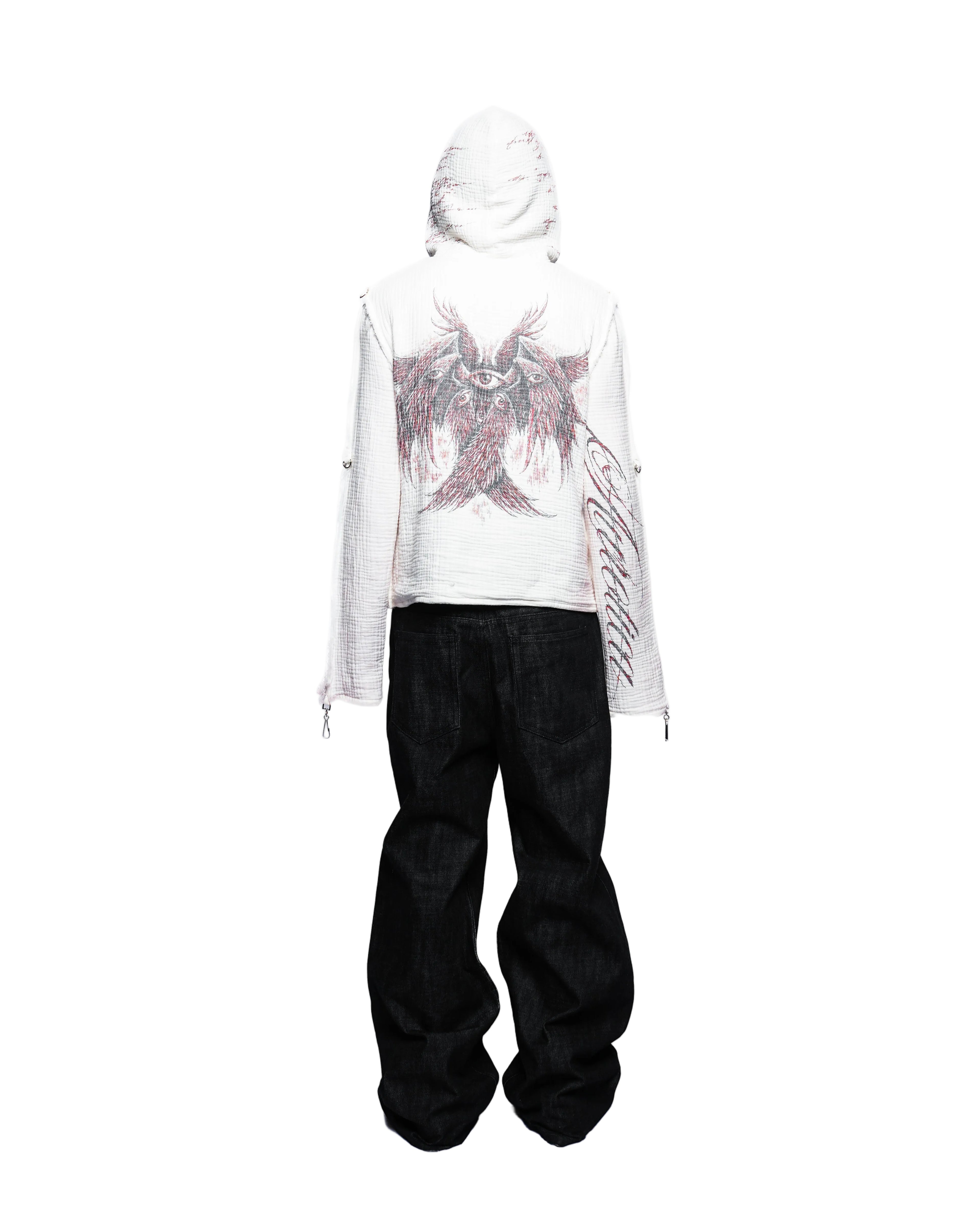 WHITE MUSLIN JACKET