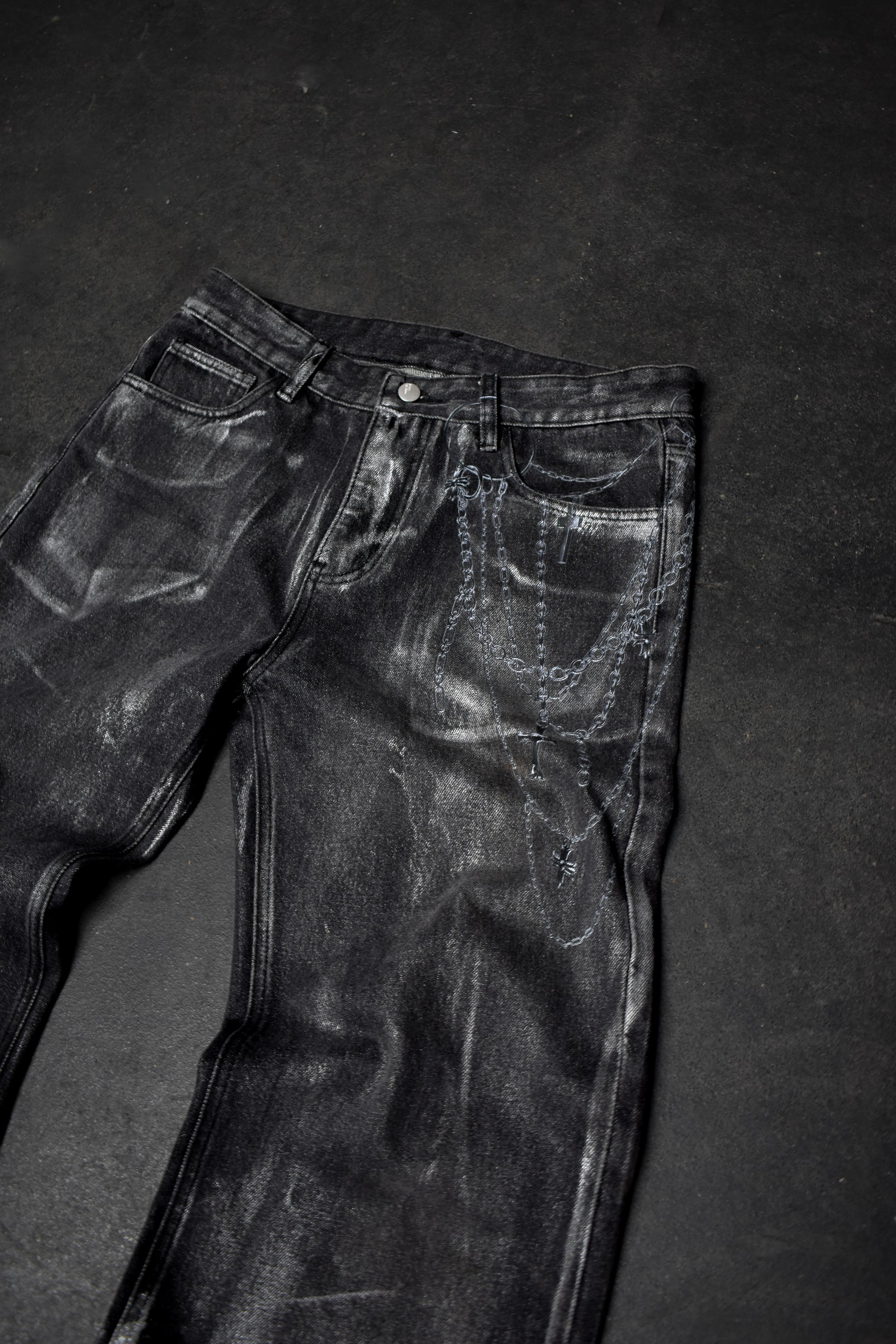 CHAINSAW METALLIC DENIM