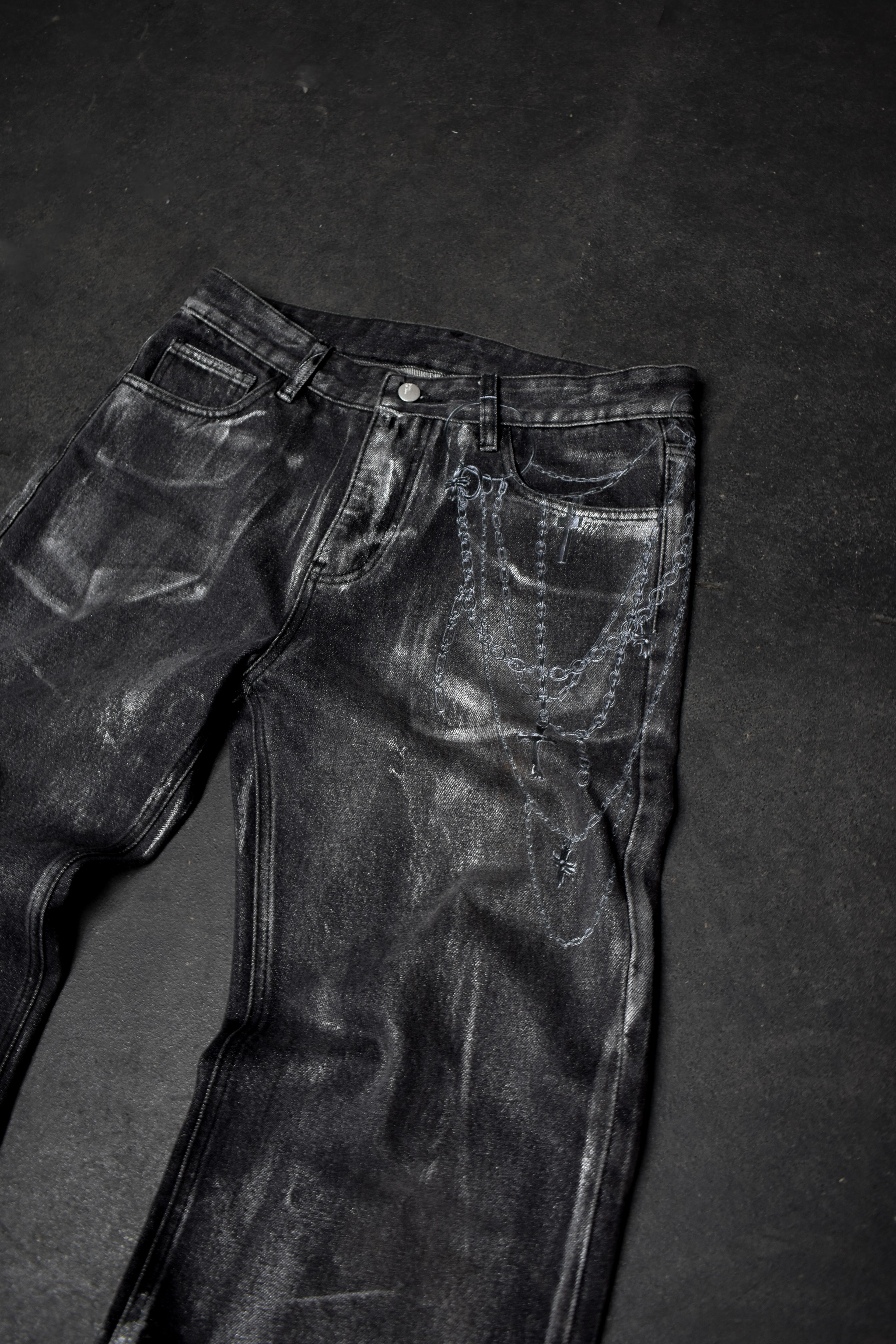 CHAINSAW METALLIC DENIM