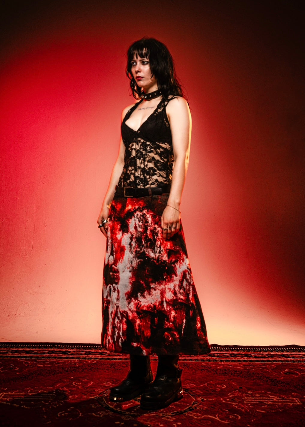 777 BLOOD CATHEDRAL SKIRT