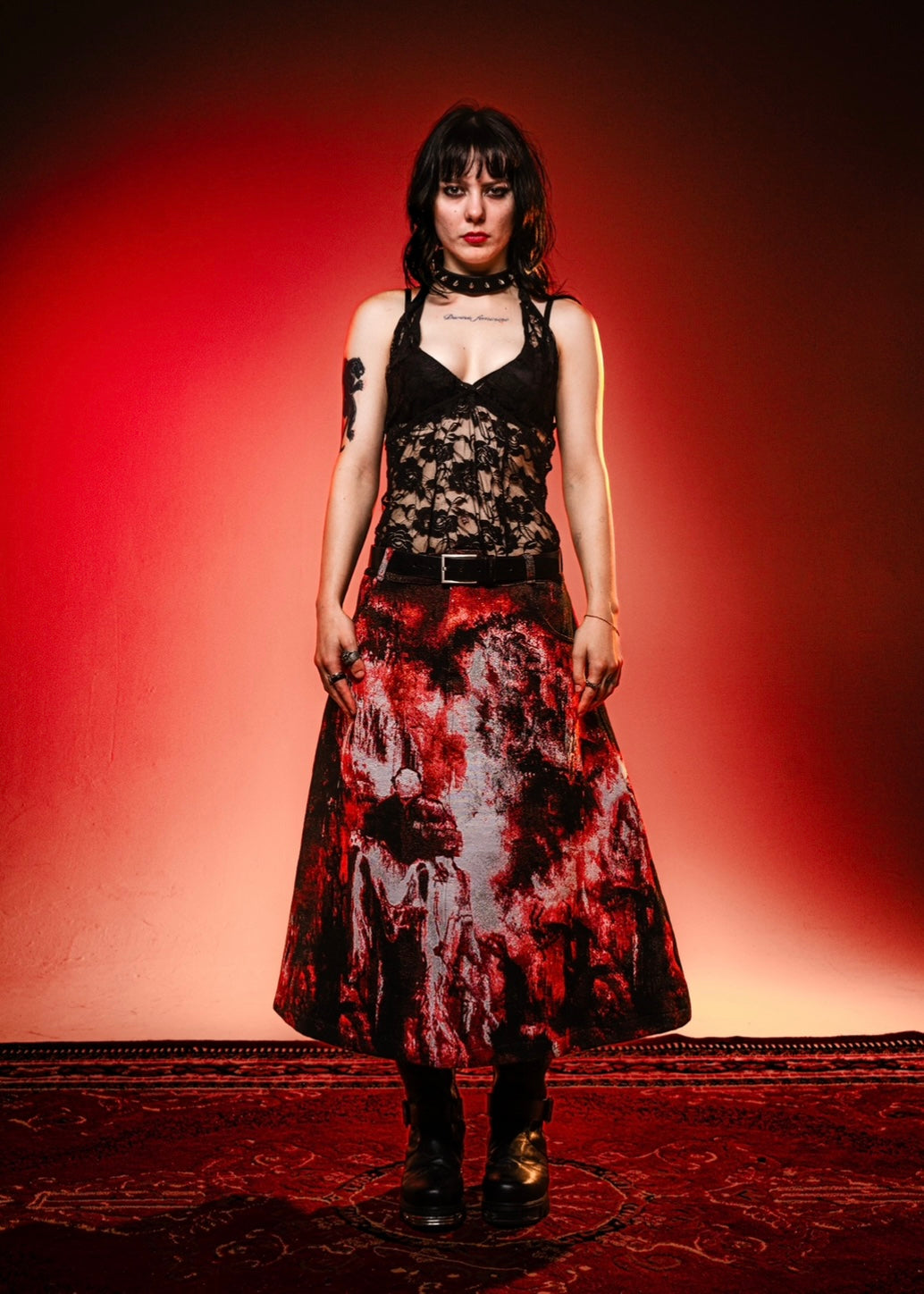 777 BLOOD CATHEDRAL SKIRT