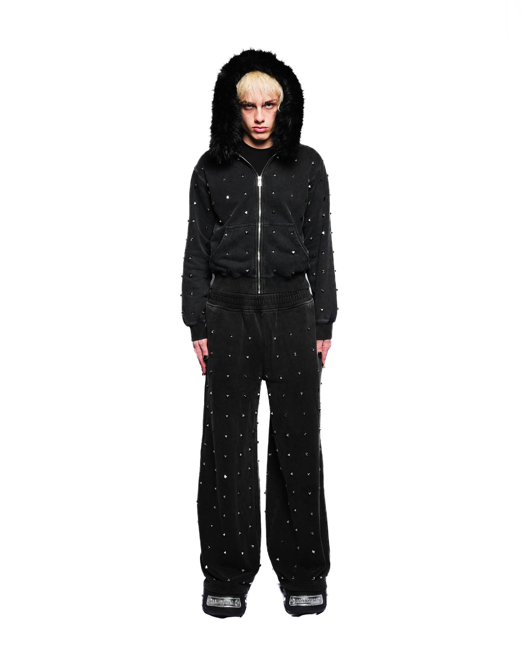STUD JACKET AND SWEATPANTS BUNDLE