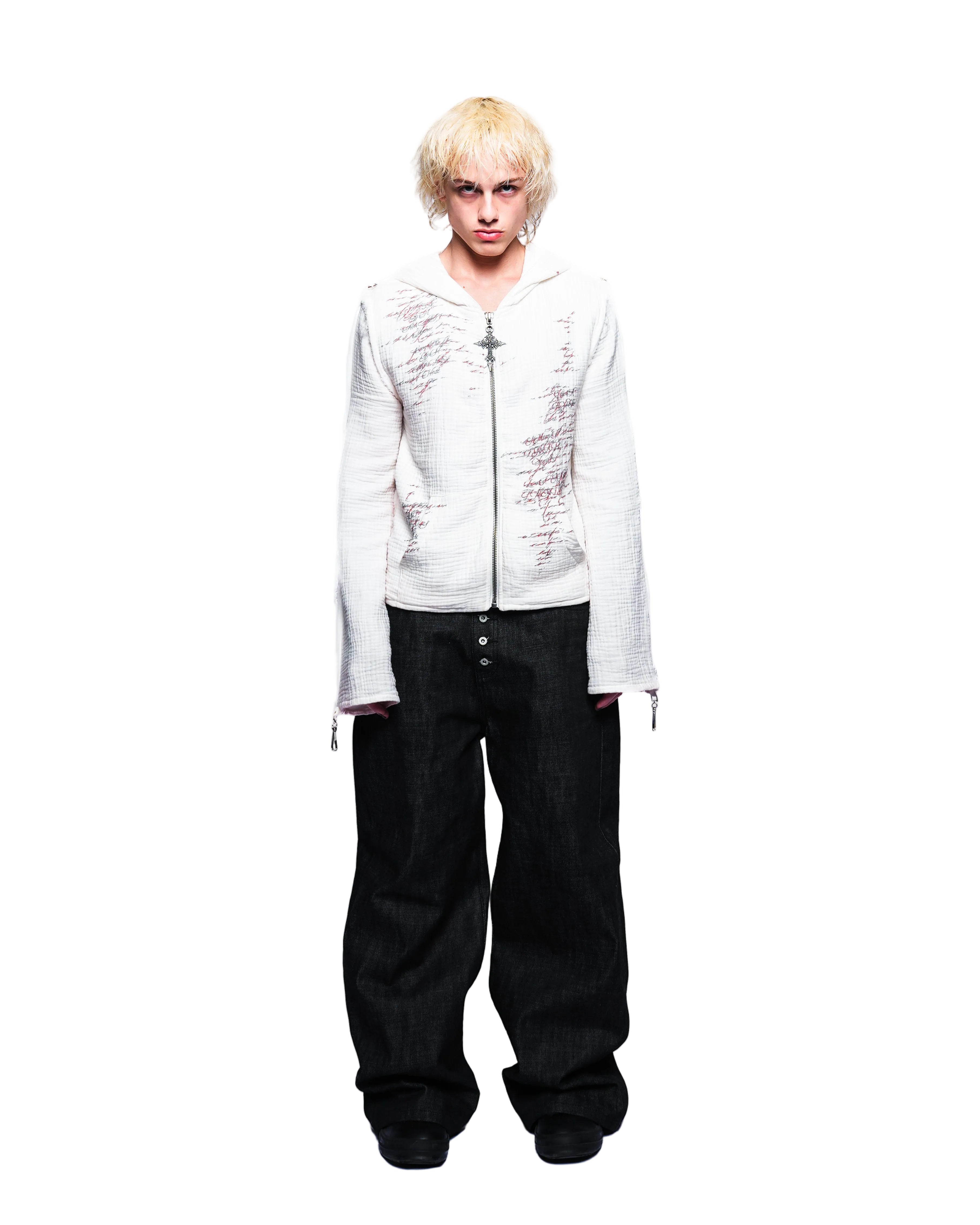 WHITE MUSLIN JACKET