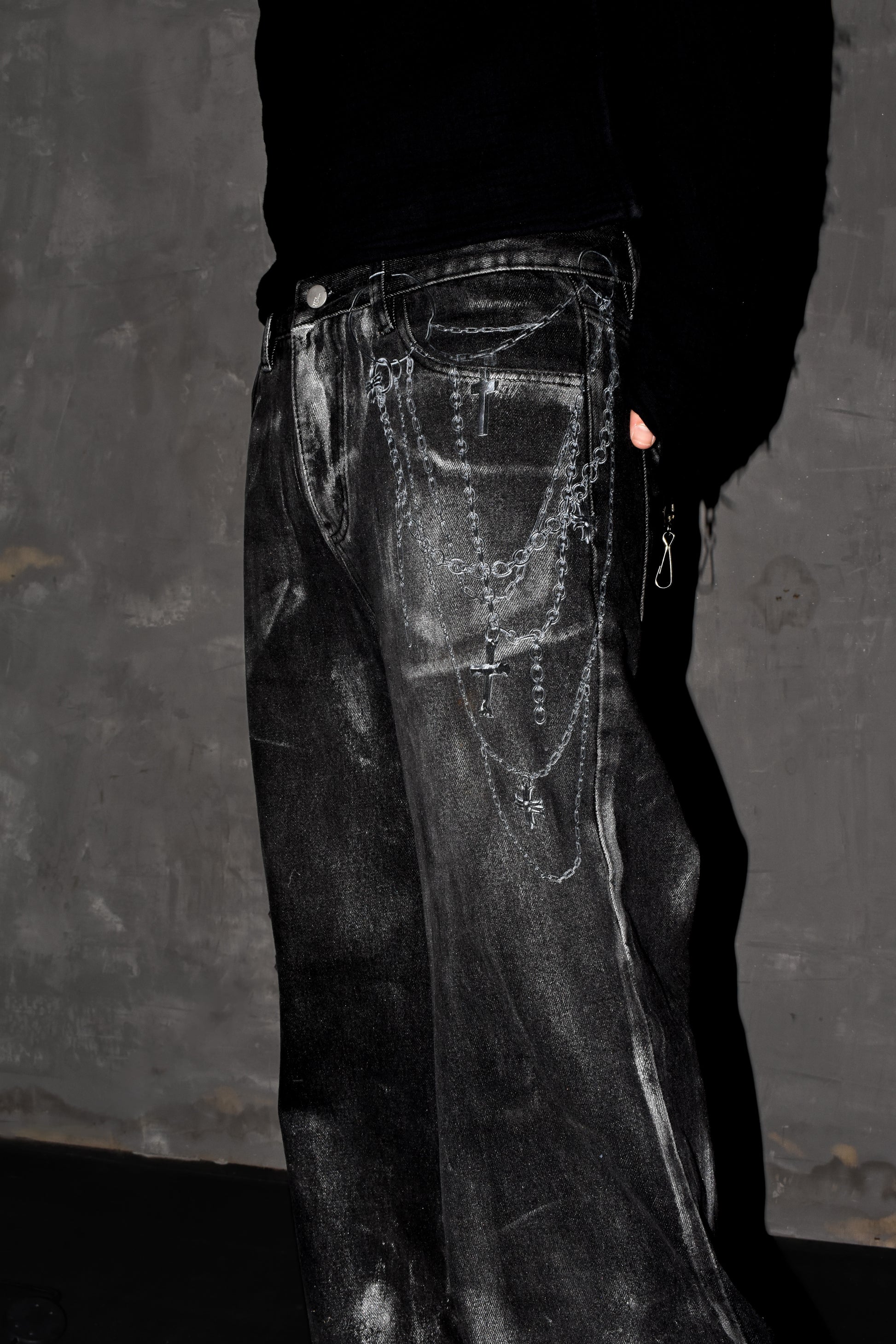 CHAINSAW METALLIC DENIM