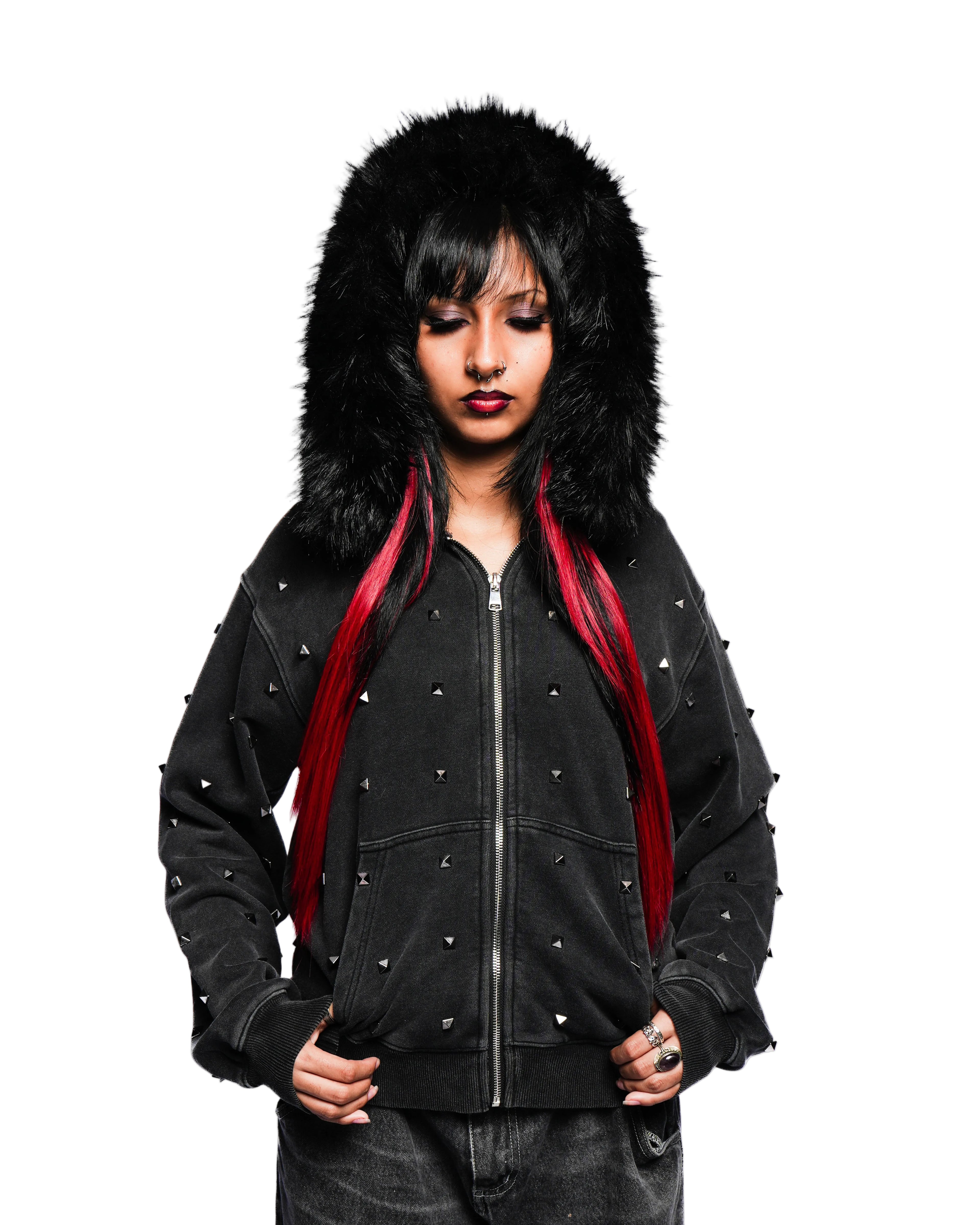 STUD JACKET AND SWEATPANTS BUNDLE