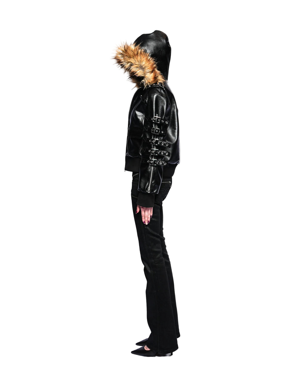 FUR LEATHER JACKET