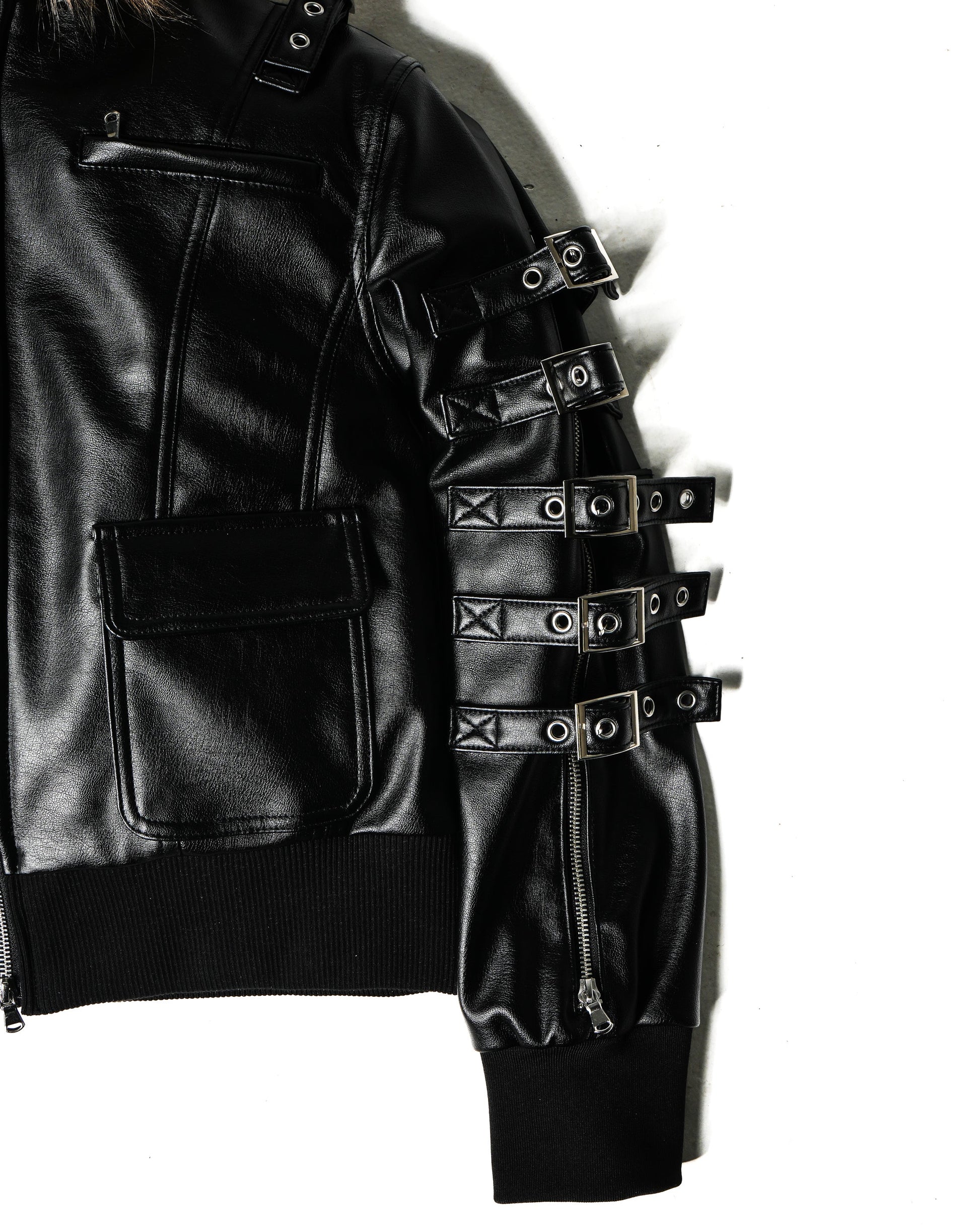 FUR LEATHER JACKET - coming soon