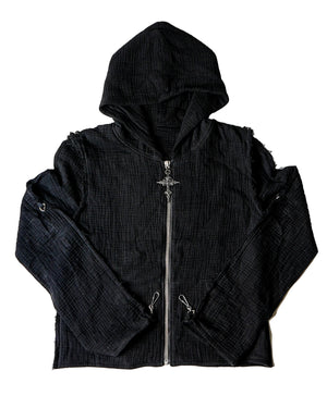 BLACK MUSLIN JACKET - coming soon