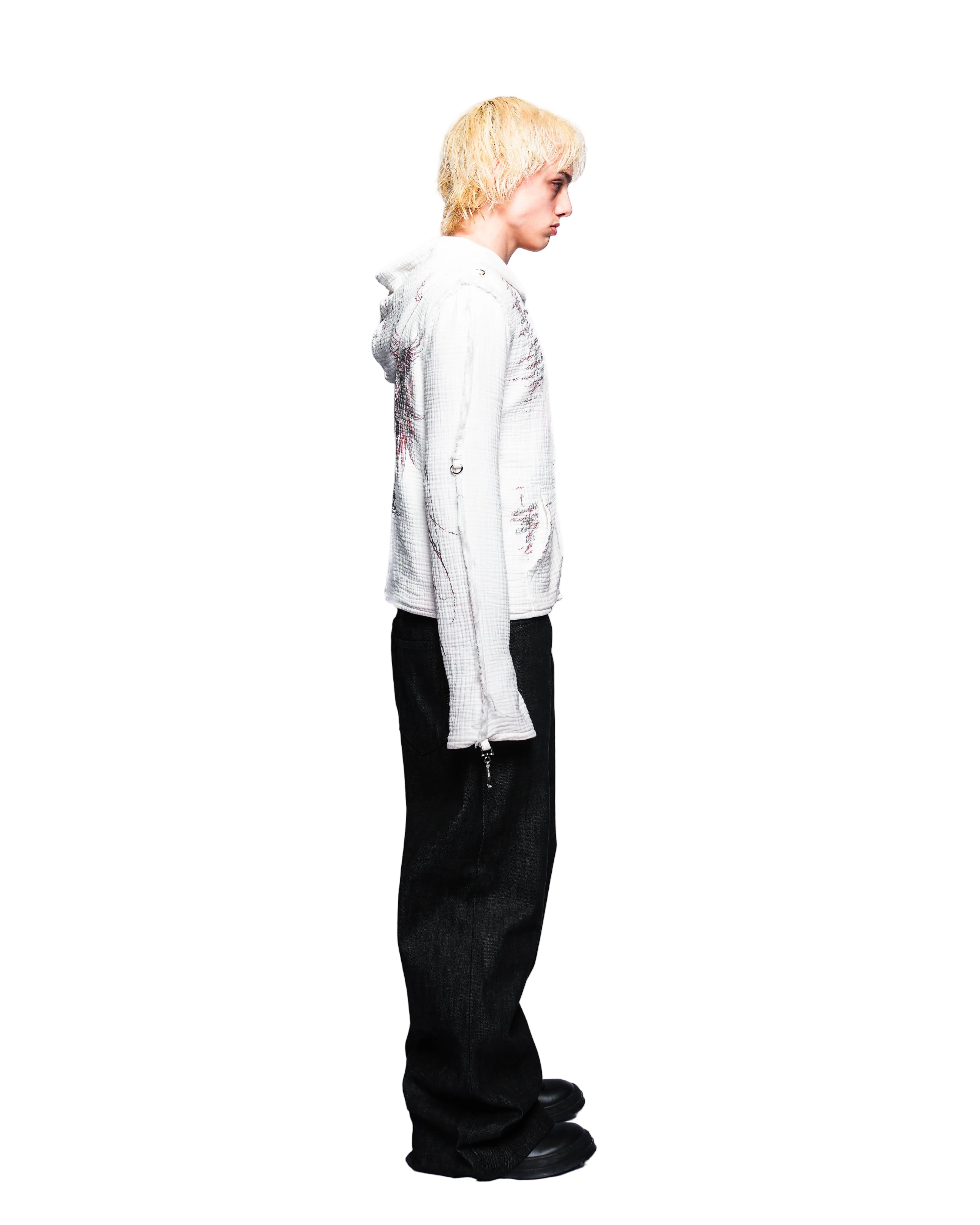 WHITE MUSLIN JACKET