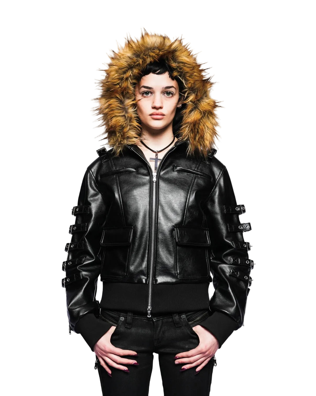 FUR LEATHER JACKET - coming soon