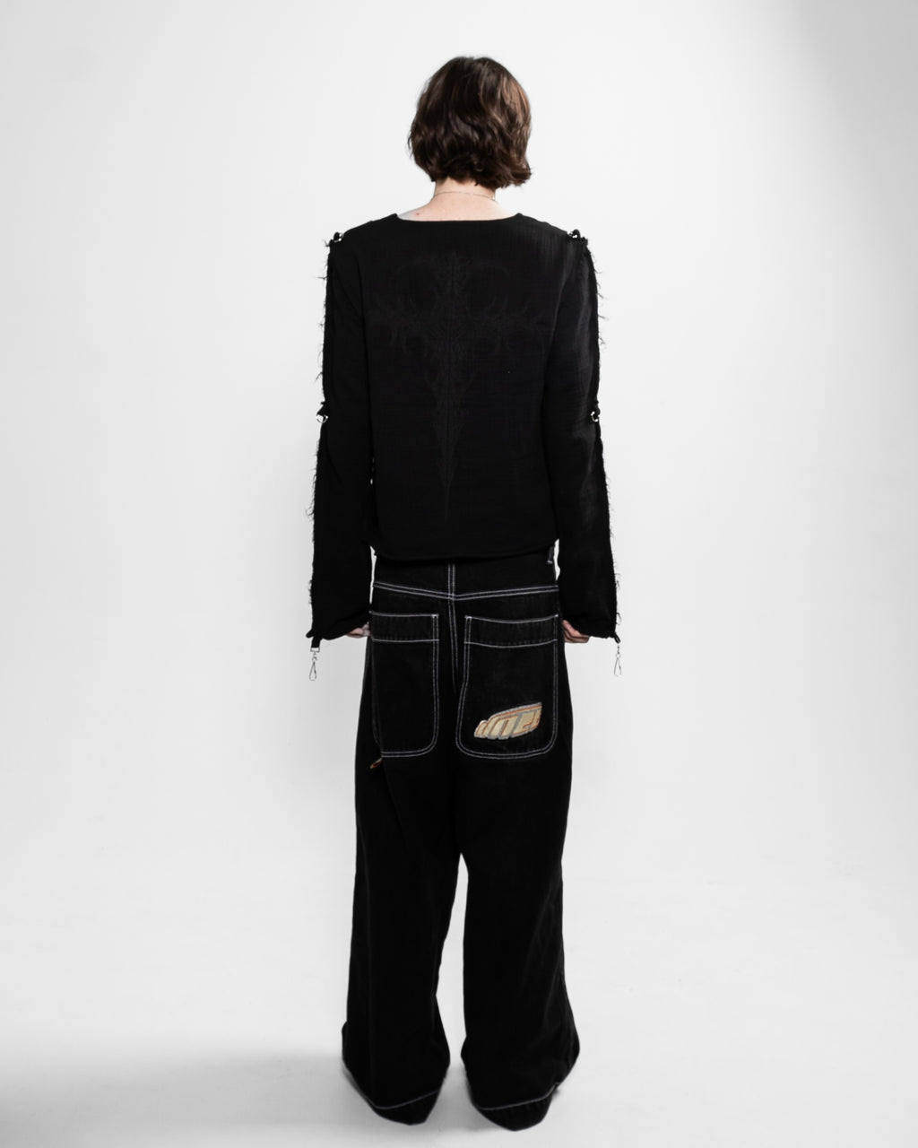 BLACK MUSLIN SHIRT
